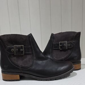 Timberland Women's Dark Brown Ankle Booties Like New